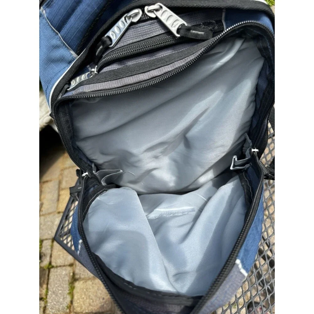 High Sierra Swerve Large Laptop Backpack Suspension Strap System Blue Gray Black